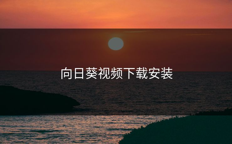 向日葵视频下载安装